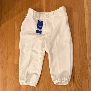 Mizuno Kids White Baseball Pants